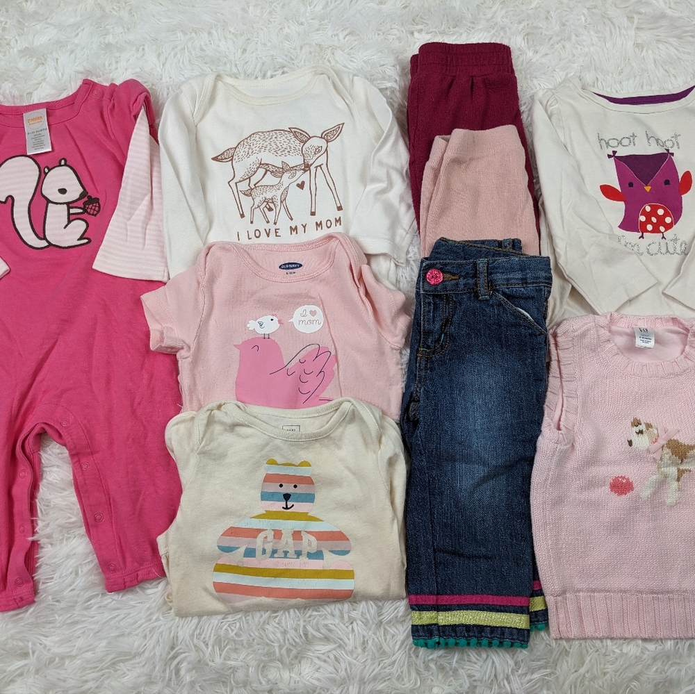 Baby Girl Fall Winter Lot 6-12 months